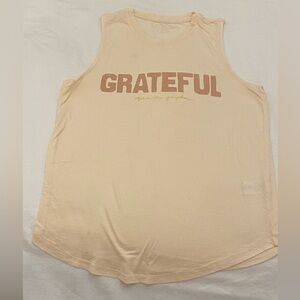 Spiritual Gangster Grateful Tank Top - Cream